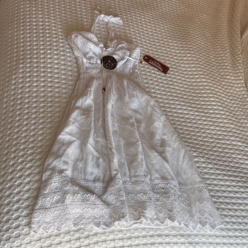 Elegant White Beach Dress